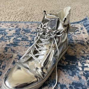 Giuseppe silver sneaker mens